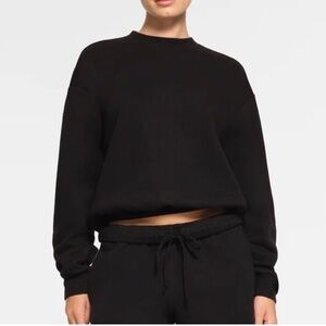 Skims Black Crewneck Sweatshirt Sz M